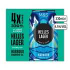 M&S Helles Lager 4 x 330ml