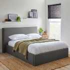 Modern Squared Upholstered Bed Frame