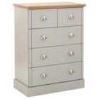 Kendal Three and Two Drawer Chest Grey