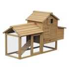 PawHut Chicken Coop For Small Animals - Natural Colour