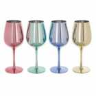 Maison Wine Glasses, Multi–Colour Plastic, Set of 4