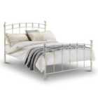 Sophie Crystal Bed Double Stone White