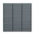 Forest Garden 5'11'' x 5'11'' (180 x 180cm) Grey Painted Slatted Fence Panel