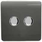 Trendi 2G LED Dimmer Switch - Charcoal