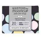 &SISTERS by Mooncup Organic Cotton Pads, Mixed Day & Night 20 per pack