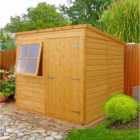 Shire 7ft x 7ft Wooden Pent Garden Shed