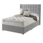 Silentnight Mirapocket Latex 1000 Non Storage Divan Bed - Slate Grey No Headboard Super King