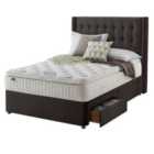 Silentnight Mirapocket Latex 1000 2-Drawer Divan Bed - Velvet Charcoal No Headboard King