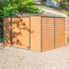Rowlinson Woodvale 10ft x 12ft Metal Apex Garden Shed
