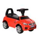 Reiten Ride On Sliding Car with Horn, Music, Working Lights & Storage - Red