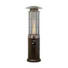 Heat Outdoors Santini Eco Flame Gas Patio Heater Stainless Steel - Bronze