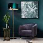 Vogue Balaton Green Velvet Floor Lamp