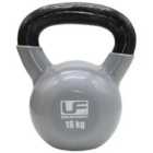 Urban Fitness Cast Iron Kettlebell (16Kg - Silver)