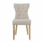 LPD Furniture Naples Dining Chair Beige (Pack of 2)