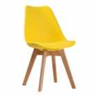 LPD Furniture Louvre Chair Yellow (Pack of 2)