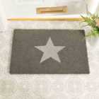 Grey Glitter Star Doormat