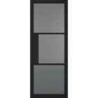 LPD Black Tribeca Glazed 3L Tinted Internal Door