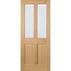 LPD Oak Richmond Glazed 2L Pre-Finished Internal Door