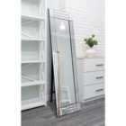 MirrorOutlet Milton All Glass Bevelled Square Corner Cheval Free Standing Mirror 5Ft X 1Ft3 (150 X 40Cm)