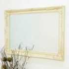 MirrorOutlet Buxton Ivory Wall Mirror 110 X 79 Cm