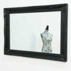 MirrorOutlet Buxton Black Wall Mirror 110 X 79 Cm