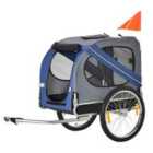 Pawhut Pet Bicycle Dog & Cat Carrier w/ Water Resistant Material - Blue