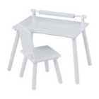 Liberty House Toys Kids Writing Table & Chair w/ Lego Board