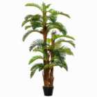 Outsunny Artificial 150cm Potted Fern Plant