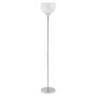 HOMCOM Modern Floor Lamp With K9 Crystal Lampshade For Living Room Study Silver