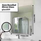 Circuitt 4mm Sheet Mirror Glass Bevelled 91 x 122cm