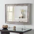 Yearn Rustic Light Grey Framed Mirror 102 x 74 Cms