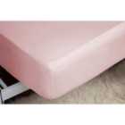 Egyptian Cotton 400 Thread Count Double Fitted Sheet 15" Blush