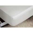 Egyptian Cotton 400 Thread Count Super King Fitted Sheet 18" Ivory