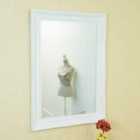 MirrorOutlet Buxton White Wall Mirror 110 X 79 Cm