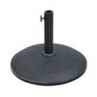 Outsunny Umbrella Base Grand Round Weight Steel Black 50Cm