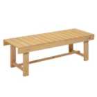 Outsunny 1.1M Outdoor Garden Bench Patio Loveseat Fir Solid Wood 2 Person