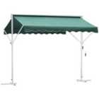 Outsunny 3 X 3M Freestanding Garden 2-side Awning Outdoor Patio Sun Shade Canopy