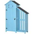 Outsunny Garden Storage Shed Outdoor Firewood House W/ Waterproof Asphalt Roof