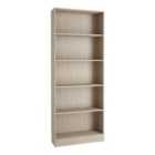 Basic Tall Wide Bookcase (4 Shelves) In Oak Effect