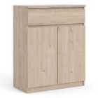 Naia Sideboard 1 Drawer 2 Doors In Jackson Hickory Oak Effect