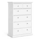 Paris Chest Of 6 Drawers In White