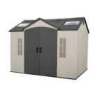 Lifetime 10 Ft. X 8 Ft. Outdoor Storage Shed - Brown/Beige