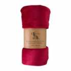 Rolled Flannel Fleece Red 1400x1800mm