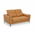 Interiors By Ph 2 Seater Leather Sofa Camel