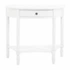 Interiors By Ph Half Round Console Table 1-drawer White