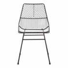 Interiors By Ph Wire Chair Black Metal Frame