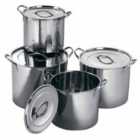 Interiors By Ph Stockpot, Set Of 4, Stainless Steel
