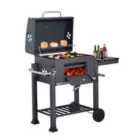 Outsunny Charcoal Grill BBQ Trolley