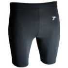 Precision Essential Baselayer Shorts Adult (black, Small 32-34")