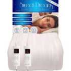 Sweet Dreams Electric Blanket Double Size - Dual Controls - Luxury Bed Heated Mattress Cover